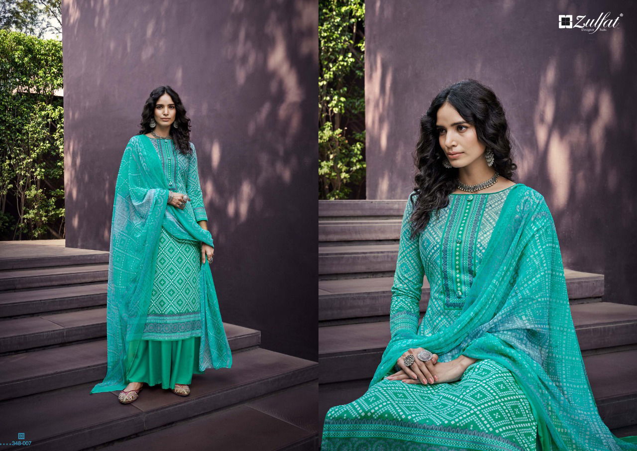 Zulfat Summer Queen Latest Fancy Designer Festive Wear Pure Cotton Digital Printed Dress Material 